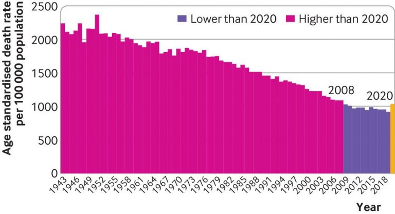 BMJ: 2020 Was Less Deadly Than Every Year Before 2009