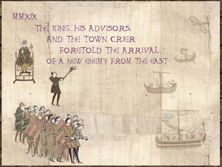 A Cartoonist’s View of the Last 18 Months in the Style of the Bayeux Tapestry