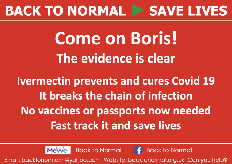 New Postcard From Back To Normal Promotes Ivermectin