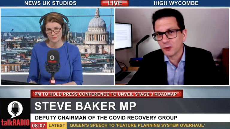Covid Recovery Group Calls on Boris to End All Restrictions on June 21st