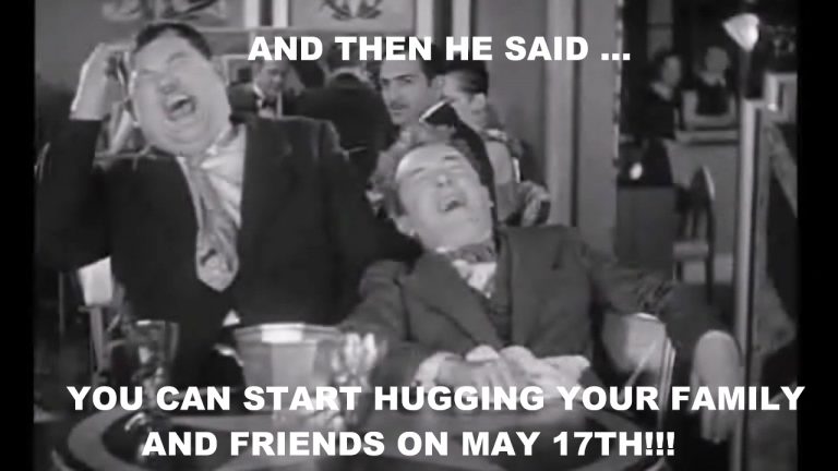 Government to “Allow” Us to Cuddle Friends and Family From May 17th