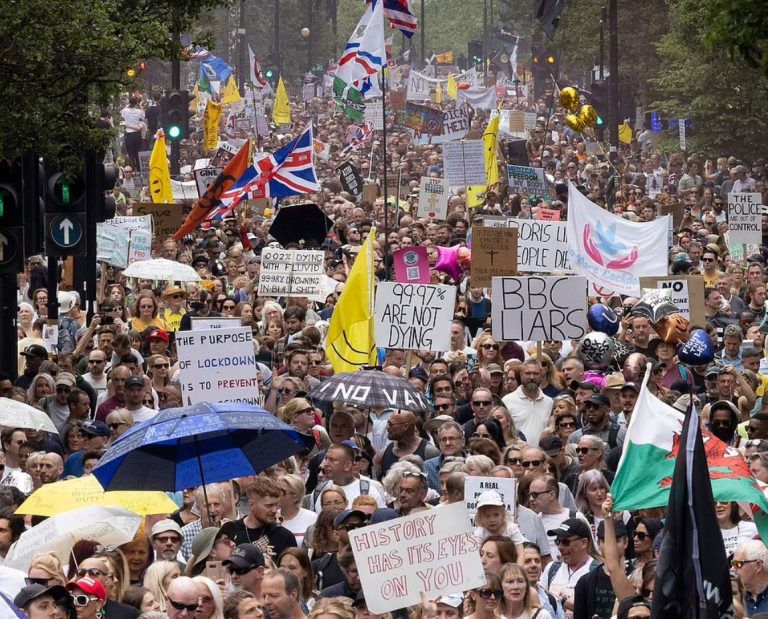 Tens of Thousands March for Freedom in London