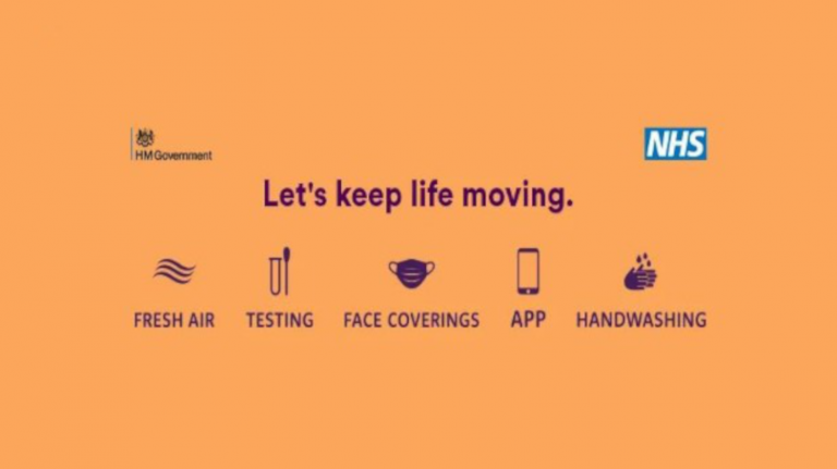 Brits Told To “Keep Life Moving” by Wearing Face Masks in New Government Scare Campaign