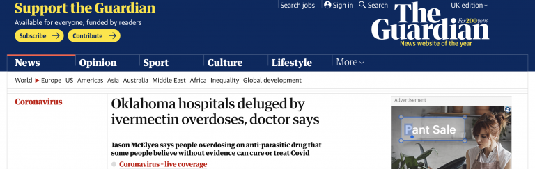 The Story About Overdosing Ivermectin Patients Clogging Up Oklahoma Hospitals Was Too Good to Check