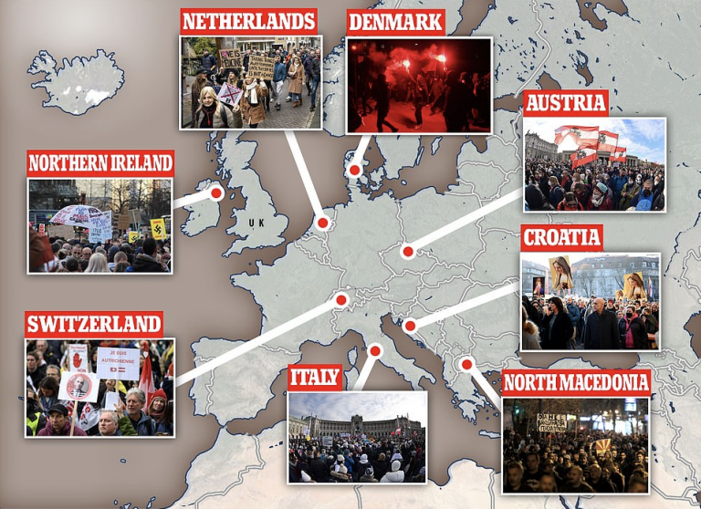 Europe Erupts in Second Night of Violent Anti-Lockdown Protests