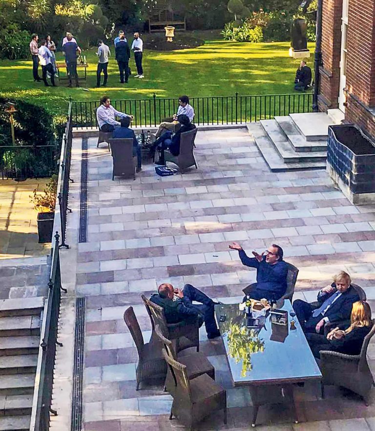 Downing Street Garden Party Picture Captures Prime Minister and Staff Violating Covid Rules