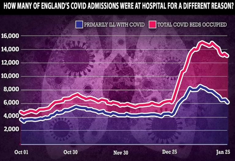 Majority of ‘Covid’ Hospital Patients in England are In For a Different Reason – Rising to Almost Two Thirds in London