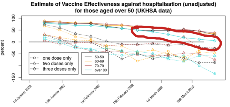 UKHSA Publishes Final Vaccine Data Report – as Vaccine Effectiveness Against Hospitalisation in Over-80s Heads to Zero