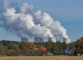 25 October 2021, Brandenburg, Jänschwalde: Steam rises from the cooling towers of the Jänschwalde lignite-fired power plant operated by Lausitz Energie Bergbau AG (LEAG). The Jänschwalde lignite-fired power plant is to be taken off the grid and shut down by 2028 on the way to the coal phase-out. Photo: Patrick Pleul/dpa-Zentralbild/ZB (Photo by Patrick Pleul/picture alliance via Getty Images)