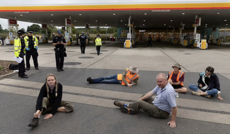 Eco-Protestors Cause Chaos on M25 by Blocking Service Stations and Vandalising Pumps