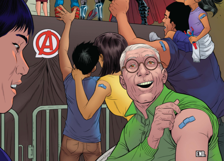Pfizer Sponsors Marvel Comic Urging People to Get Jabbed