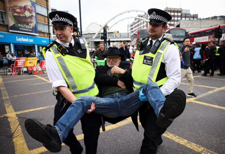 Furious Van Driver Berates Just Stop Oil Protesters Blocking Road: “My Wife Needs to Get to Hospital”