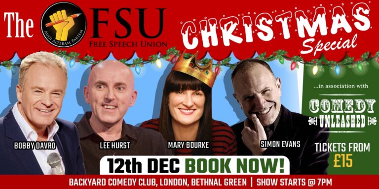 Free Speech Union Comedy Night on December 12th