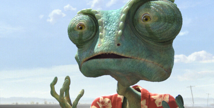 Lizard Of Ahs: After arriving in Dirt, a chameleon (Johnny Depp) re-creates himself as Rango, the sheriff of the crime-ridden desert town. Following classic Western tropes, he faces resident bullies who tests his character and bravery.