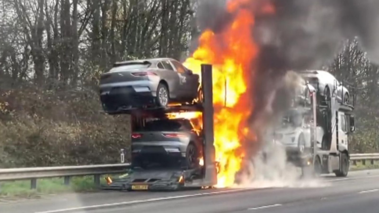 Electric Car Explosion Risk Sees Them Quarantined in Spaces 50 Times Bigger Than Petrol Car