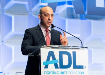 WASHINGTON, DC, UNITED STATES - 2019/06/04: Jonathan Greenblatt, ADL CEO & National Director, speaking at the Anti-Defamation League (ADL) National Leadership Summit in Washington, DC. (Photo by Michael Brochstein/SOPA Images/LightRocket via Getty Images)