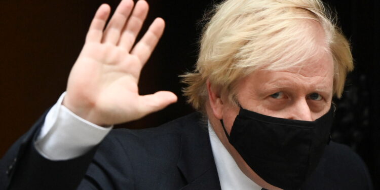 Britain's Prime Minister Boris Johnson walks outside Downing Street in London, Britain, November 24, 2021. REUTERS/Toby Melville
