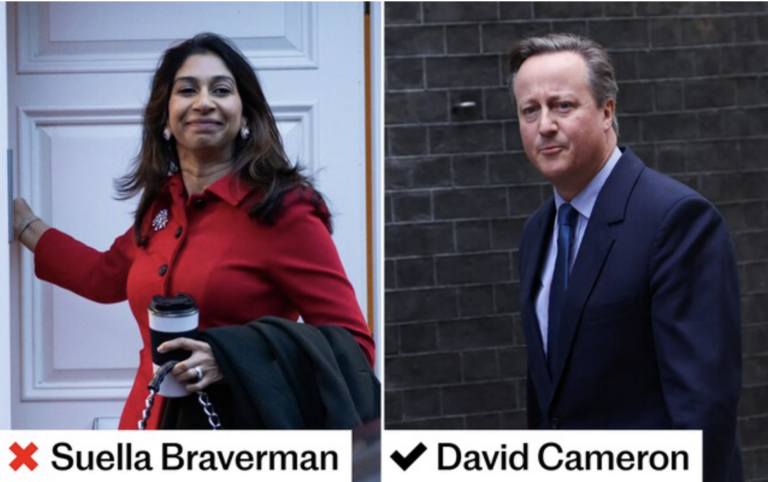 Suella Braverman Sacked – and David Cameron Becomes Foreign Secretary
