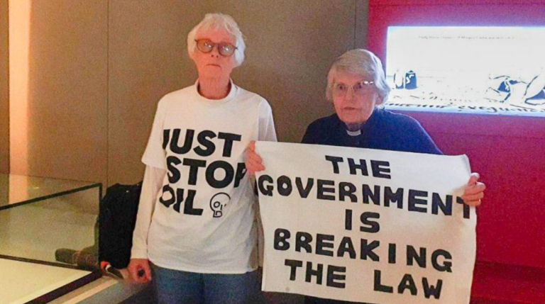 Just Stop Oil Protesters Including Church of England Minister Try to Smash Magna Carta