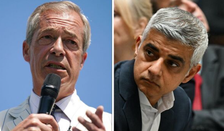 Nigel Farage Says Sadiq Khan “Hates England” After Black Cab Taxis Are Banned From Flying England Flag During Euros
