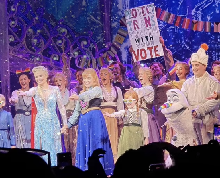 Parents Fury As West End Cast Member Holds Up Pro-Transgender Placard