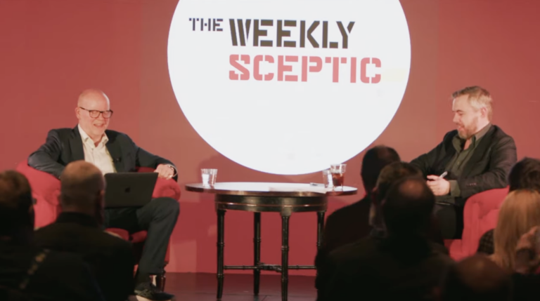 Come and See Nick Dixon and me Recording the Weekly Sceptic at the Hippodrome on Monday