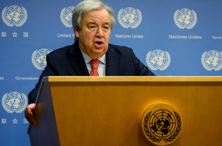 The World is Drowning, Says Antonio Guterres. Send Lots of Money
