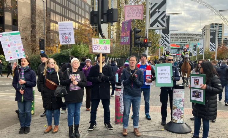 Hundreds March on Wembley for Teenage Girl Banned From Football for Asking “Bearded” Transgender Opponent “Are You a Man?” as Second Protest Planned