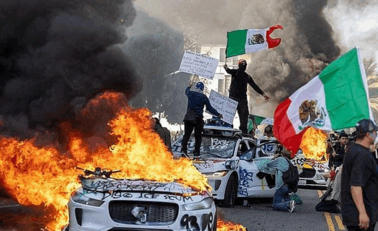 “Arrest Everyone in Face Masks!” Orders Trump as He Declares Troops Should Go In and Quell LA Riots