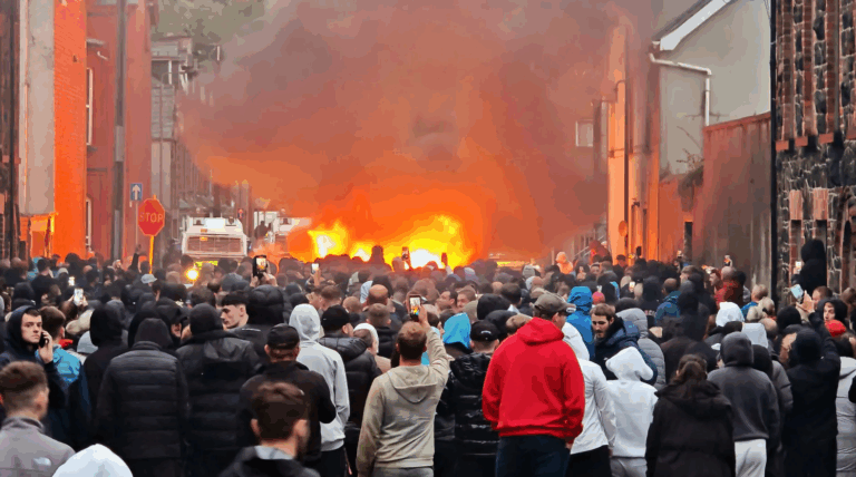 Anti-Migrant Riots Erupt in Northern Ireland After “Romanian Teenagers” Charged With Sexual Assault