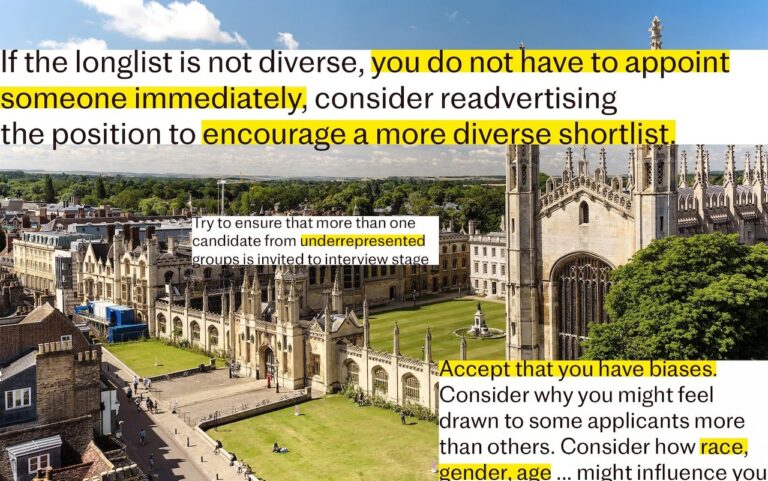 Cambridge University ‘Discriminates’ Against White Job Seekers