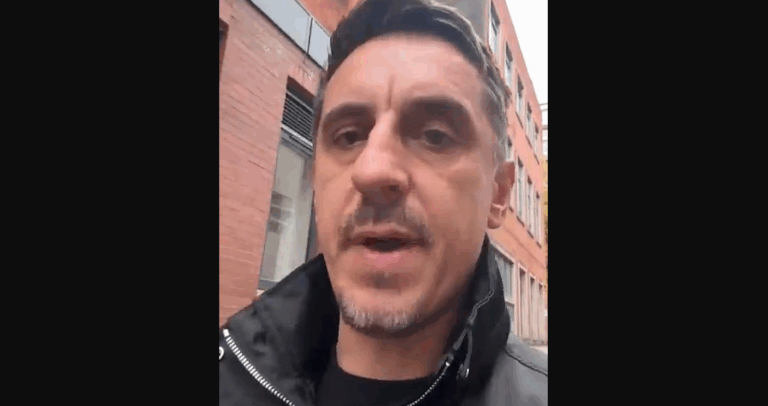 Gary Neville Suffers Backlash as “Angry” Workers Who He Ordered to Remove Union Jack Accuse Him of Suppressing Free Speech