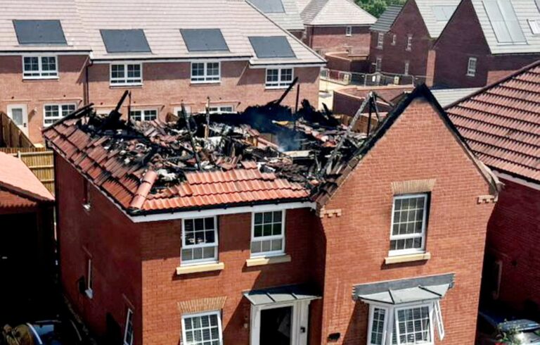Solar Panels EXPLODE Ripping Hole in Roof Forcing Family to Flee
