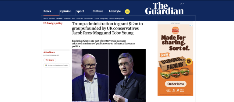 Guardian Publishes Misinformation About the Free Speech Union, Sir Jacob Rees-Mogg and Me