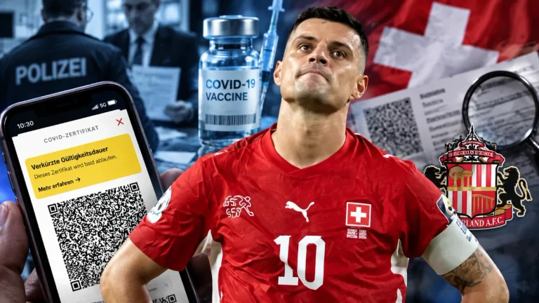 Football Star Xhaka Under Investigation for Fake COVID-19 Vax Certificate