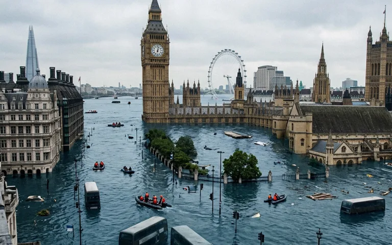 Eight Million Properties at Risk of Flooding by Mid-Century, Claims Environment Agency